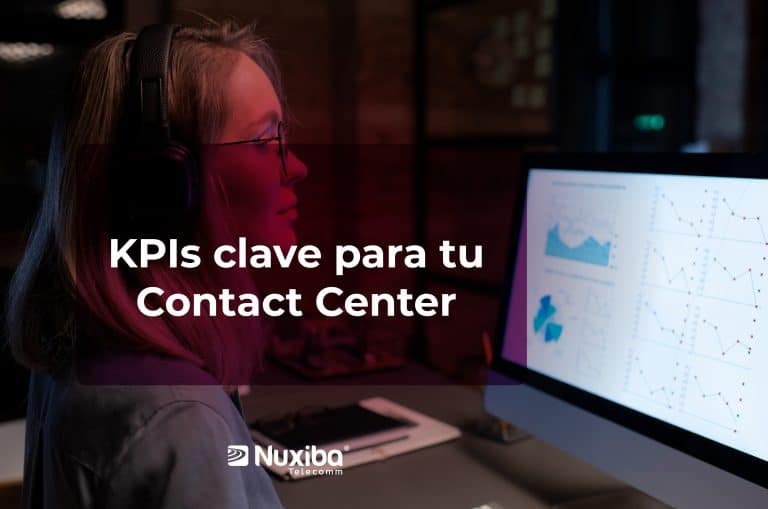 KPIs clave para tu Contact Center mostrados en un dashboard digital.